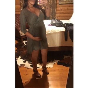 3/4 sleeve maternity dress